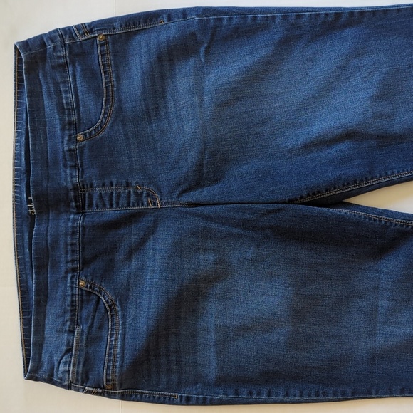 Style & Co. Straight Leg Distressed Whiskering Jeans XL Blue - Picture 8 of 16